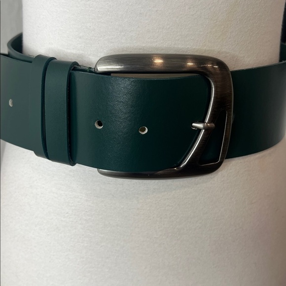 United Colors of Benetton Hunter Green Thick Leather Belt XS main image 8
